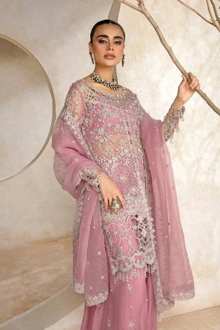 Rang Rasiya Pink Bridal Gharara Collection Organz