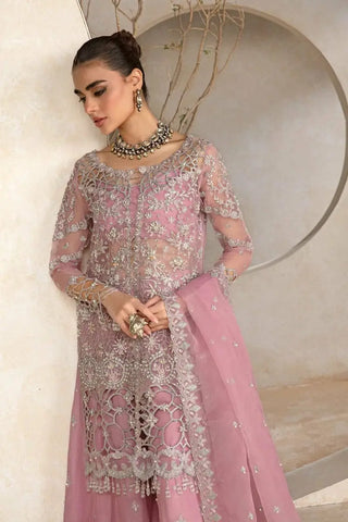 Rang Rasiya Pink Bridal Gharara Collection Organz