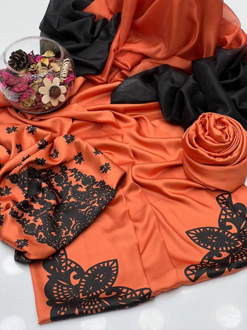 HADIZOUTFIT NEW PRINTED SILK DRESS