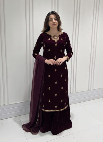 HADIZOUTFIT NEW VELVET PARTY WEAR