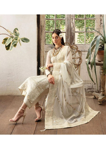 Gulaal White Formal Chiffon Collection