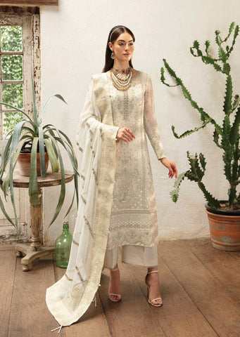 Gulaal White Formal Chiffon Collection