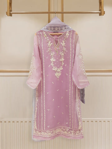 Agha Noor Organza Embroidered Suit