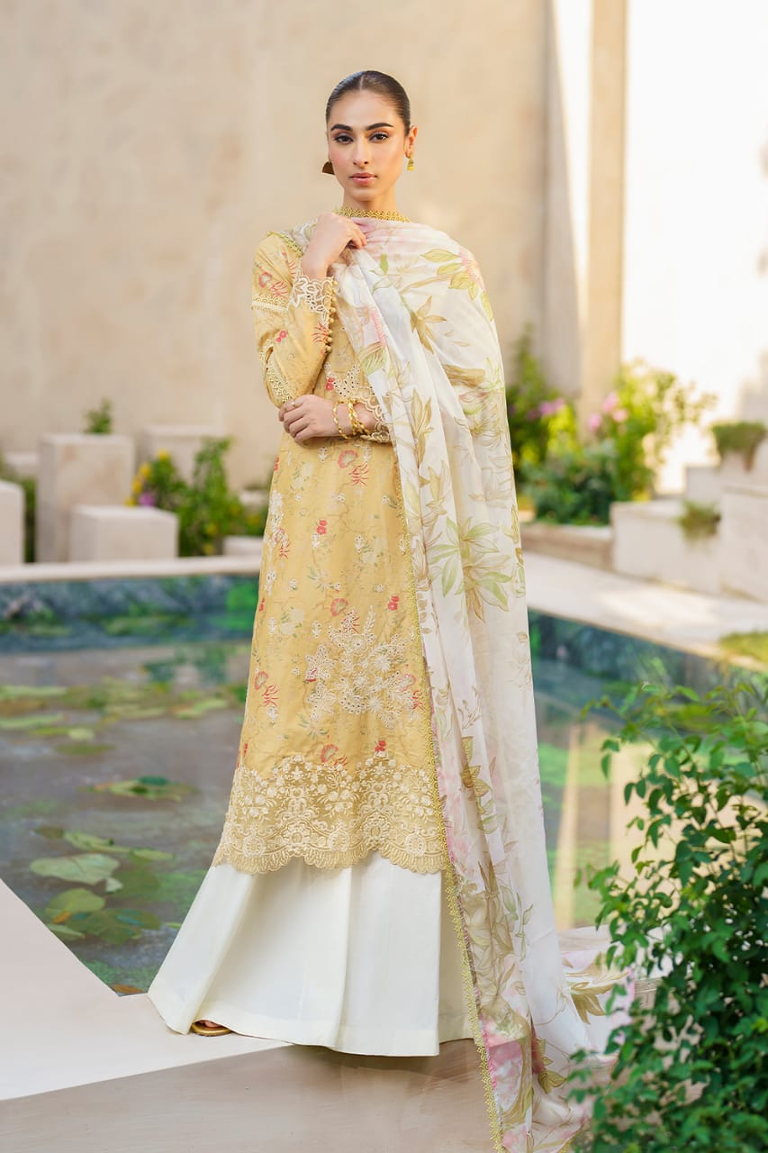 Iznik Luxury Embroidered Lawn 3 Pc Unstitched Suite