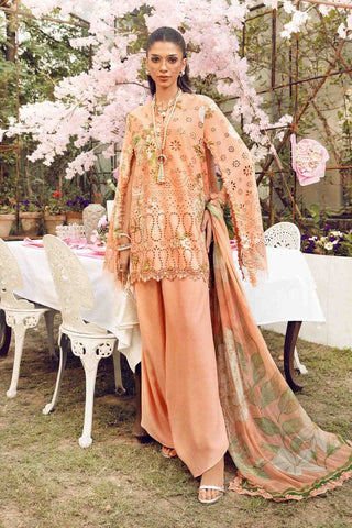 MARIA.B NEW PEACH PRINTED LUXURY LAWN COLLECTION