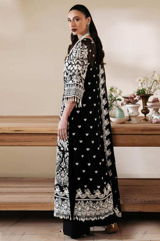 SERENE NEW BLACK N WHITE CHIFFON PARTY WEAR