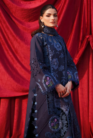 PARISHAY NEW BLUE CHIKANKARI LUXURY LAWN COLLECTION