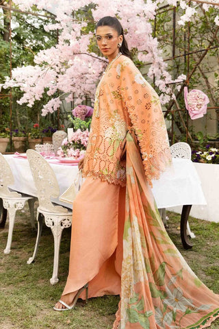 MARIA.B NEW PEACH PRINTED LUXURY LAWN COLLECTION