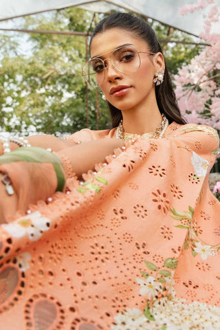 MARIA.B NEW PEACH PRINTED LUXURY LAWN COLLECTION