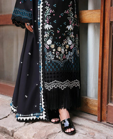 REPUBLIC NEW BLACK CHIKANKARI LAWN COLLECTION