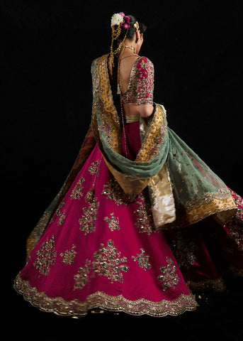 HUSSAIN REHAR NEW RAW SILK BRIDAL WEAR MAXI IHEZ-058
