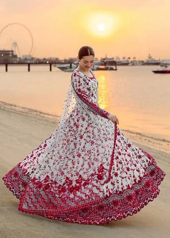 FAIZA SAQLAIN EMBROIDERED LUXURY LAWN MAXI