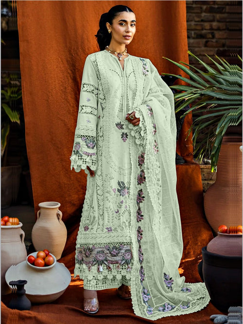 AKBAR ASLAM NEW CHICKANKARI LUXURY LAWN COLLECTION