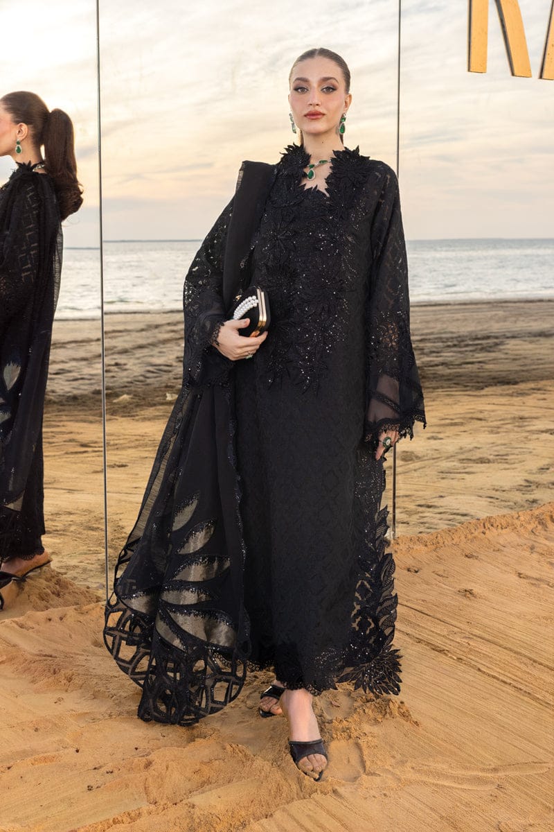 RANG RASIYA NEW JET BLACK CHIKANKARI LUXURY LAWN COLLECTION