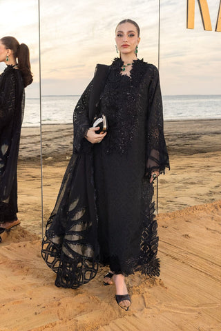 RANG RASIYA NEW JET BLACK CHIKANKARI LUXURY LAWN COLLECTION