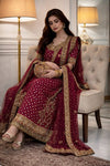 HARIS SHAKEEL NEW SHOCKING PINK CHIFFON PARTY WEAR