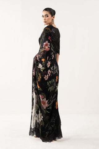 MARIA B NEW PRINTED CHIFFON SAREE DGEZ-014