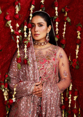 HUSSAIN REHAR NEW EXCLUSIVE NET PARTY WEAR GEEZ-030