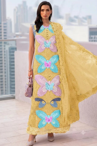 MARIA B NEW CHIKANKARI LUXURY LAWN COLLECTION EZZZ-002