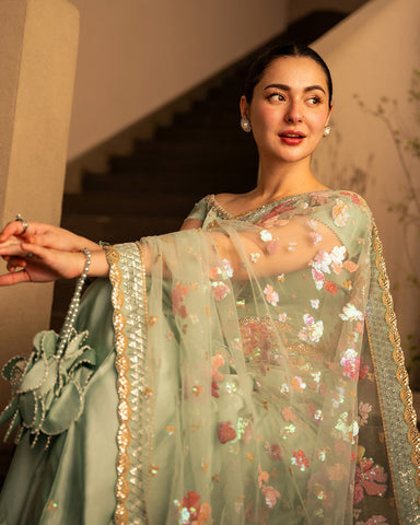 FAIZA SAQLAIN NEW PARTY WEAR SAREE FBZZ-251