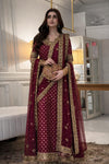 HARIS SHAKEEL NEW SHOCKING PINK CHIFFON PARTY WEAR