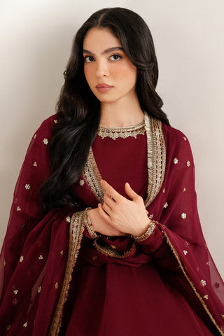 JAZMIN NEW RED CHIFFON PARTY WEAR
