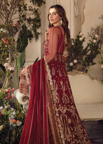 AFROZEH LA FUCHSIA WEDDING COLLECTION SIENNA NET 3 PC - 07499