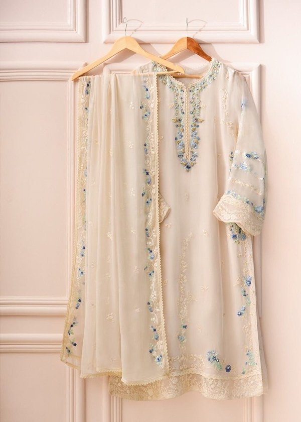 AGHA NOOR CHIFFON 3 PC - 07443 - UNSTITCHED