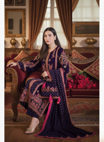 ANEELAS NEW VELVET PARTY WEAR