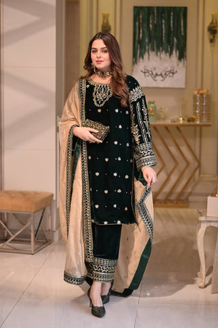 ANEELAS NEW VELVET PARTY WEAR