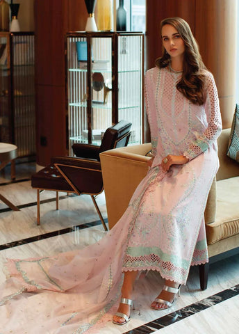 Astoria By Mushq Embroidered Lawn Suits Unstitched 3 Piece MQ23A 01 Evelyn - Festive Collection