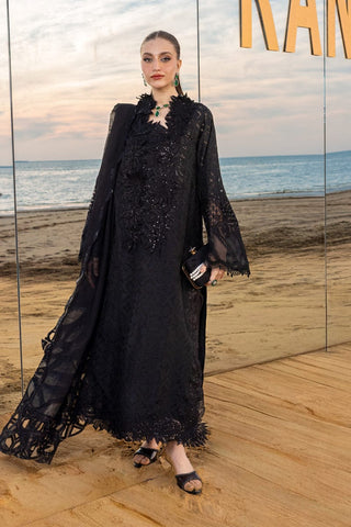 RANG RASIYA NEW JET BLACK CHIKANKARI LUXURY LAWN COLLECTION