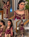 HARIS SHAKEEL NEW SHOCKING PINK CHIFFON PARTY WEAR DFEZ-161