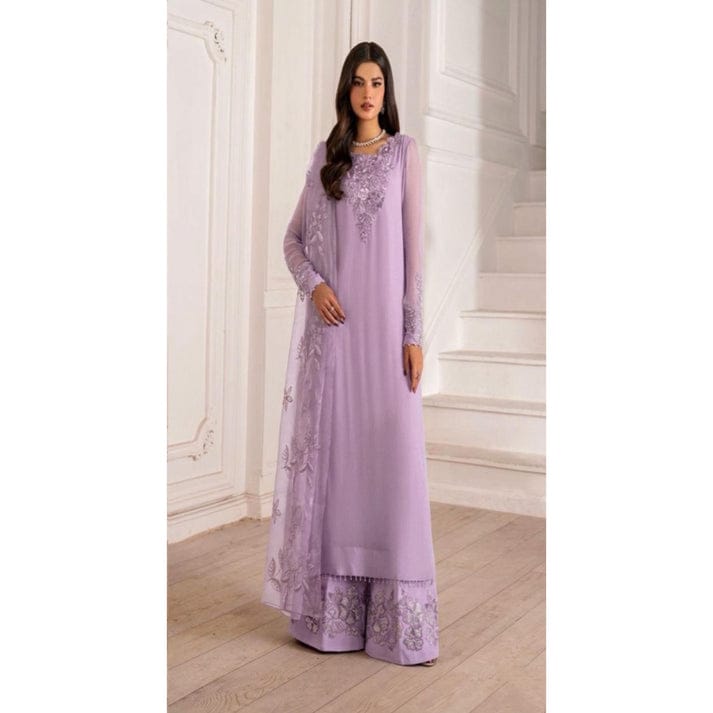 IZNIK NEW LILAC CHIFFON PARTY WEAR