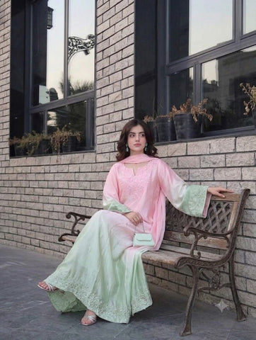 HADIZOUTFIT NEW TIE N DIE SILK PARTY WEAR DDEZ-038