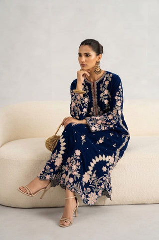 ETHNC NEW 2PC KAAFTAN STYLE SILK PARTY WEAR  BFZZ-084