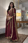 HARIS SHAKEEL NEW SHOCKING PINK CHIFFON PARTY WEAR