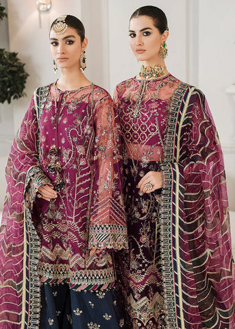 Baroque Embroidered Net Suits