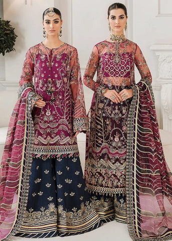 Baroque Embroidered Net Suits