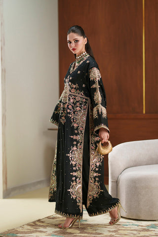 ETHNC NEW BLACK SILK PARTY WEAR DGEZ-067