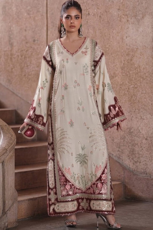ETHNC NEW KAAFTAN STYLE SILK PARTY WEAR FBEZ-199