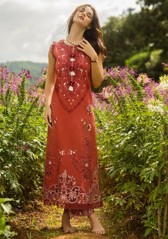 MUSHQ NEW RED EMBROIDERED LUXURY LAWN COLLECTION