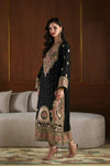 ETHNC NEW BLACK SILK PARTY WEAR