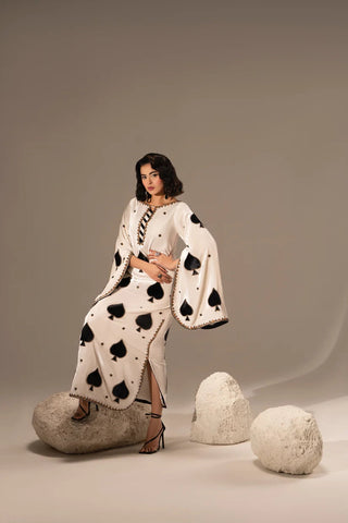 HADIZOUTFIT NEW WHITE SILK PARTY WEAR DCZZ-222