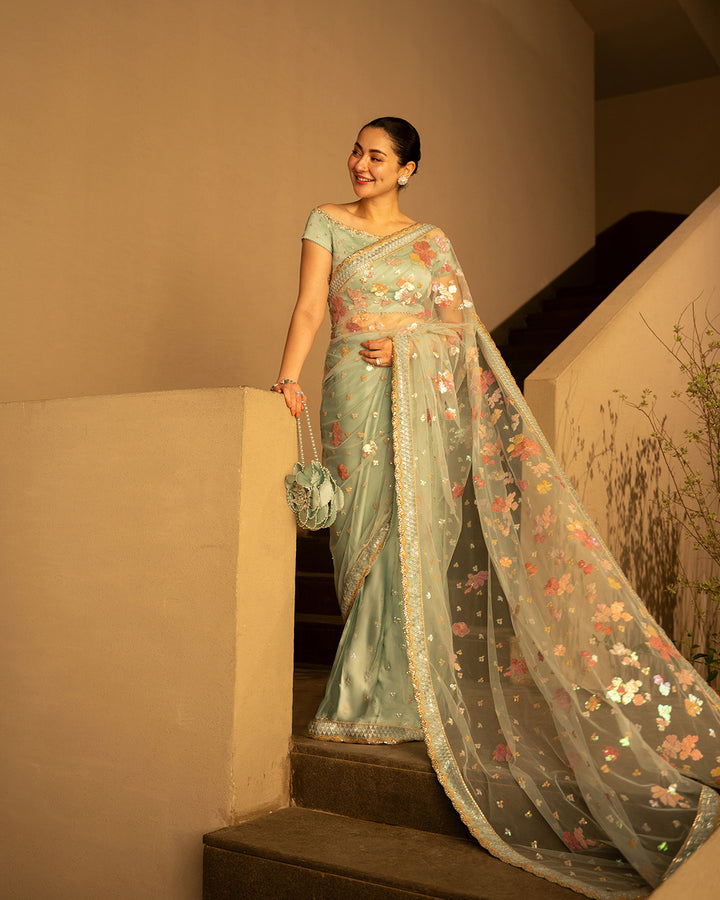 FAIZA SAQLAIN NEW PARTY WEAR SAREE FBZZ-251