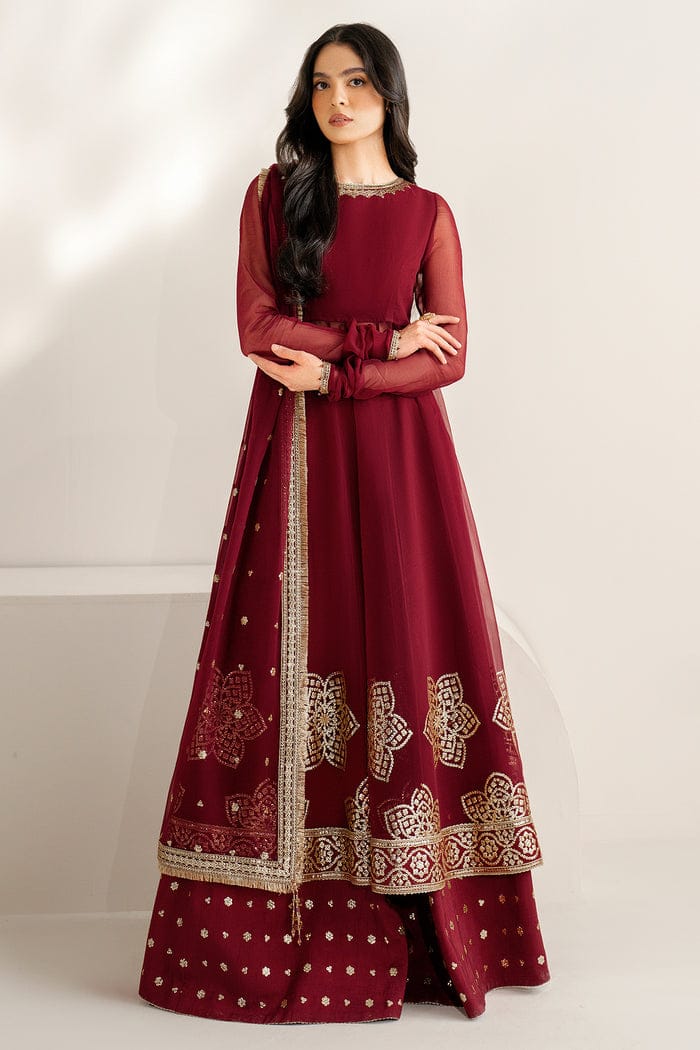 JAZMIN NEW RED CHIFFON PARTY WEAR