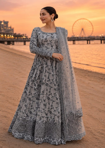 FAIZA SAQLAIN EMBROIDERED LUXURY LAWN MAXI