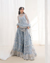FAIZA SAQLAIN NEW NET PARTY WEAR GHARARA IGEZ-070
