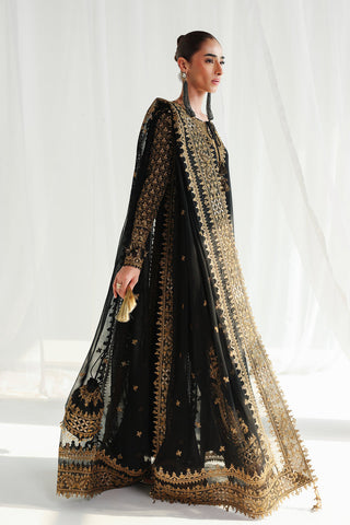 QALAMKAR NEW BLACK SILK PARTY WEAR EGZZ- 268