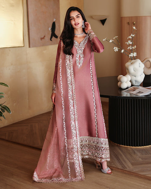 MUSHQ NEW PINK SILK PARTY WEAR DEZZ- 265